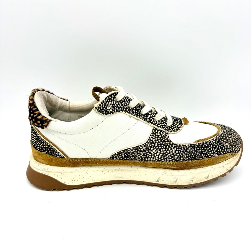 Madewell MWL Cloudlift Sneakers Womens 8.5 Animal Print Calf Hair Cream‎ Leather - Picture 7 of 11